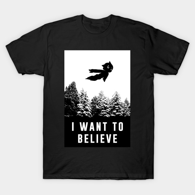 I want to Believe Astro T-Shirt by Meca-artwork